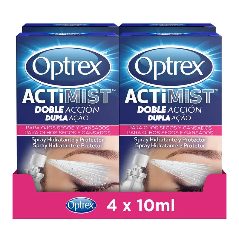 Optrex Actimist Spray pour yeux secs et irrités 4x10 ml