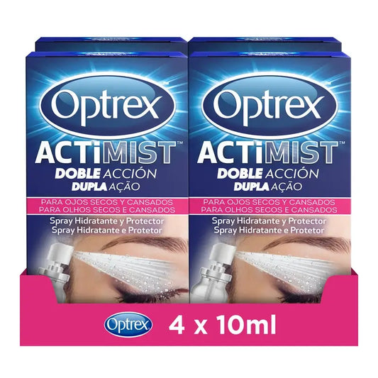 Optrex Actimist Spray pour yeux secs et irrités 4x10 ml
