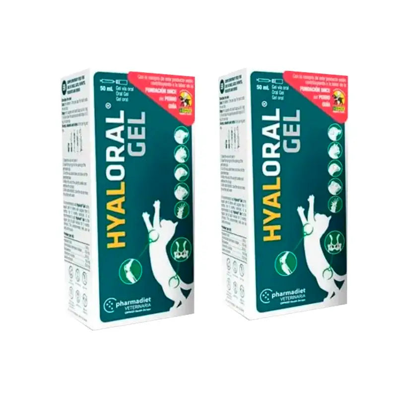Pharmadiet Hyaloral Gel pour chiots et chats, paquet de 2 x 50 ml