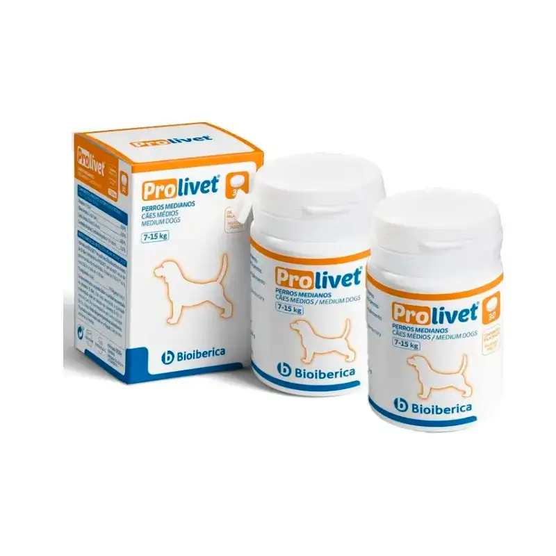 Prolivet Medium Dogs, paquet de 2 x 30 comprimés