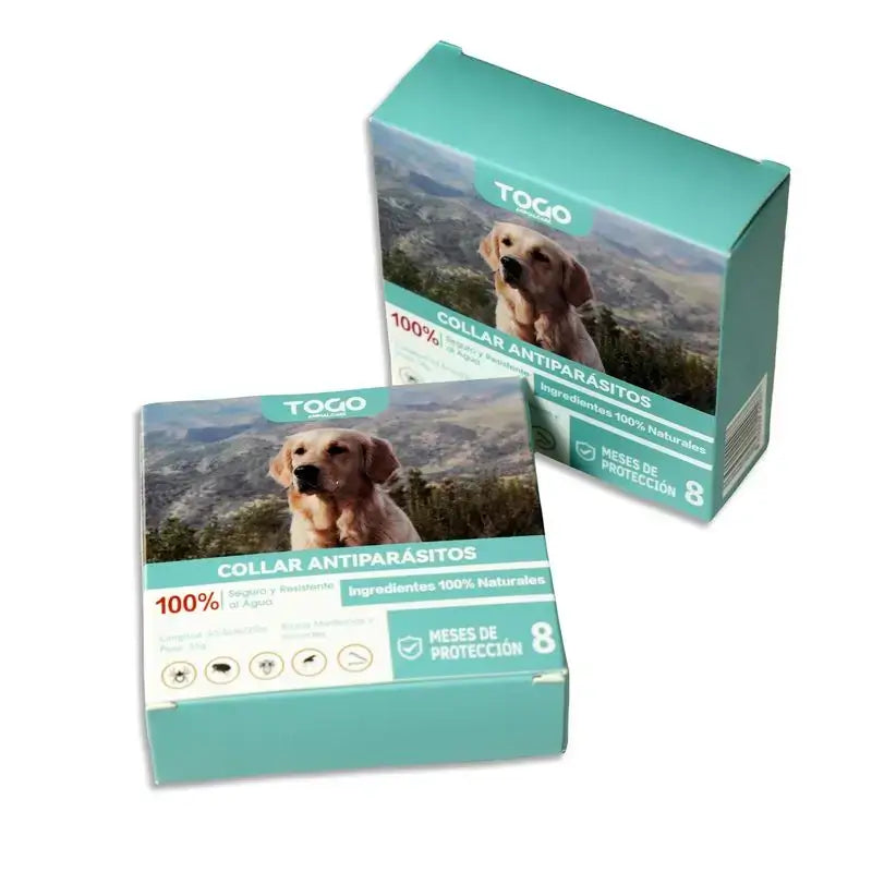 Pack Togo Collier répulsif antiparasitaire pour chiens de toutes tailles