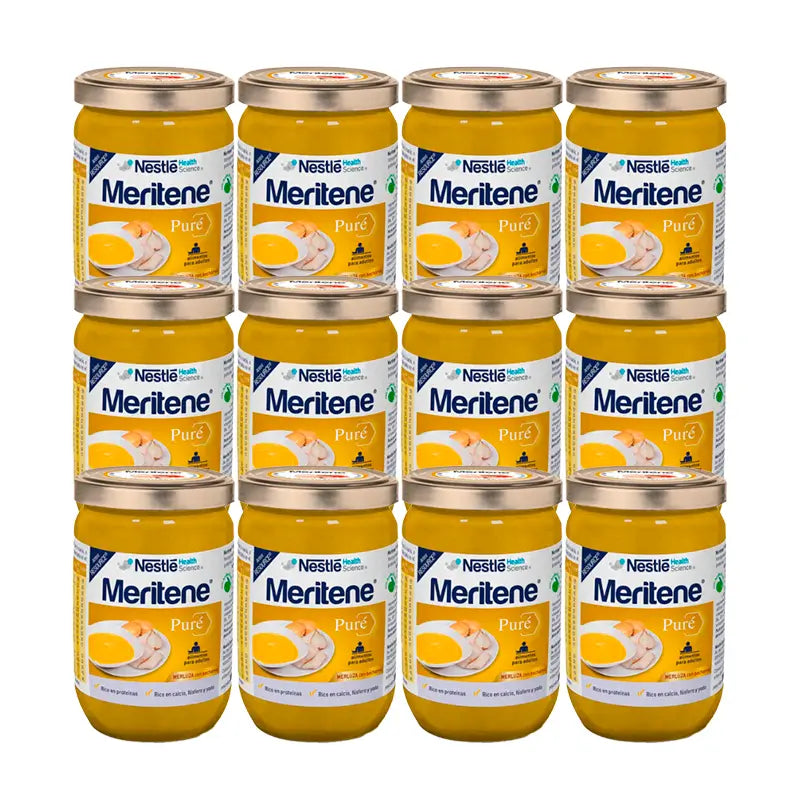 Meritene Merlu en purée avec béchamel, paquet 12x300 g