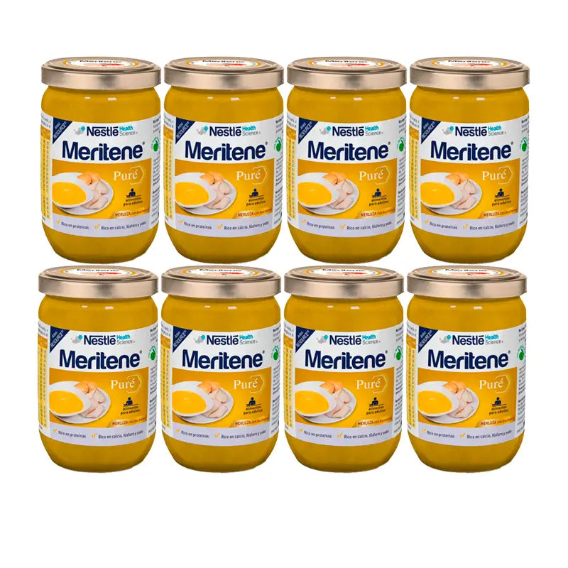 Meritene Purée de merlu à la béchamel, paquet 8x300 g