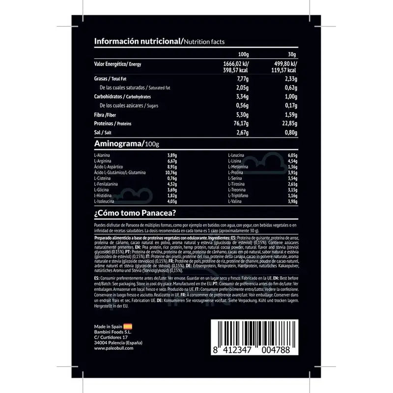 Paleobull Amaltea Protein Isolate Chocolat 350Gr.