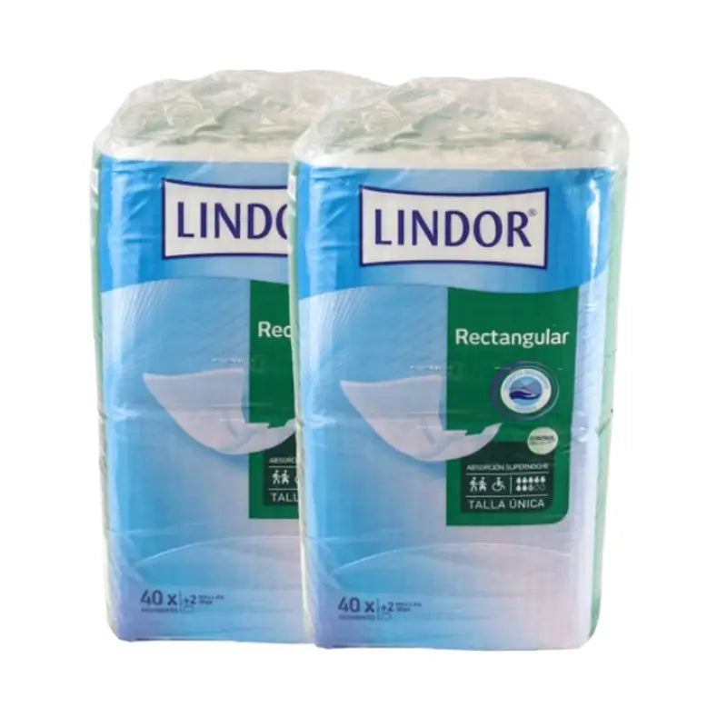 Couches super-nuit rectangulaires Lindor, 80 pièces