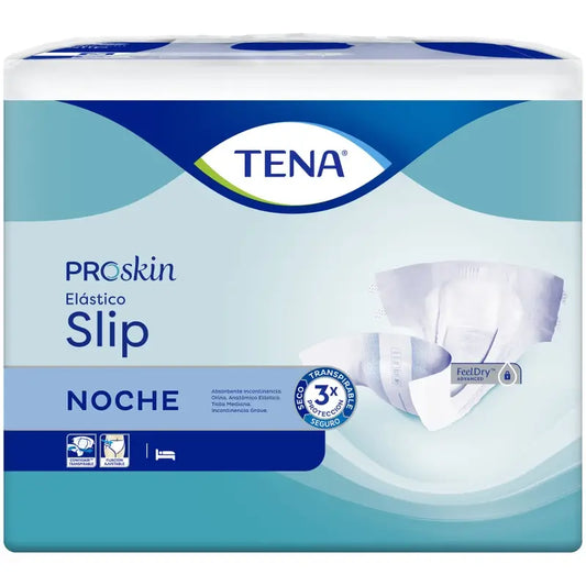 Tena Diaper Proskin Couche Slip Elastique Medium Night, 80 unités