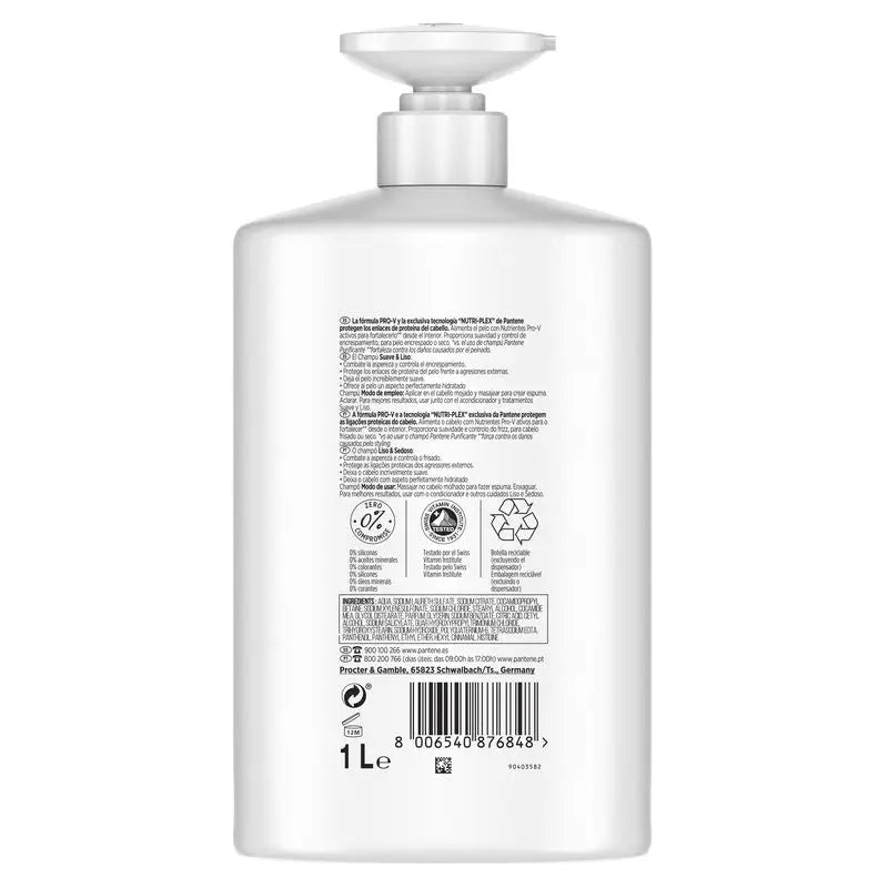 Pantene Nutri-Plex Smooth & Sleek Shampooing 1000Ml
