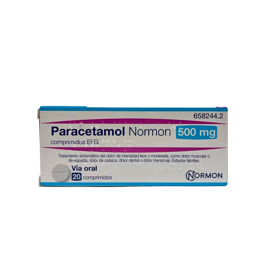 Paracetamol Normon EFG 500 mg, 20 Comprimés