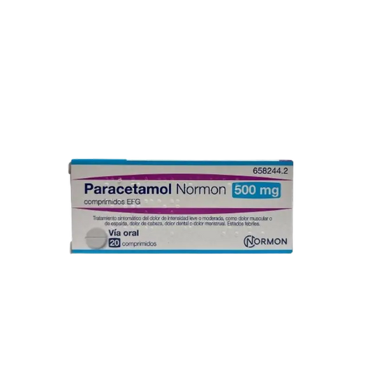 Paracetamol Normon Efg 650 mg 20 comprimés