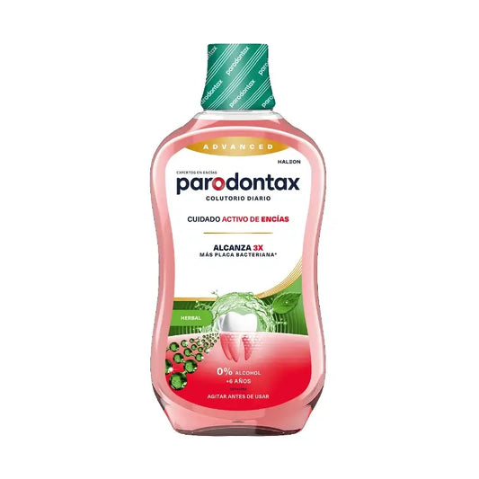 Parodontax Bain de bouche quotidien à base de plantes pour le soin des gencives, 500 ml