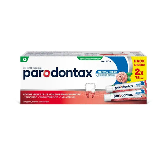 Parodontax Herbal Fresh Dentifrice Gum Care, 2x75 ml