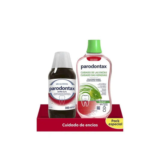 Parodontax Gum Care Pack (Antiseptique + Bain de bouche à base de plantes)