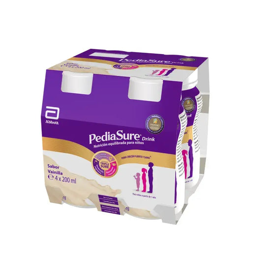 Pediasure Drink Vanilla Children, 4 bouteilles x 220 ml