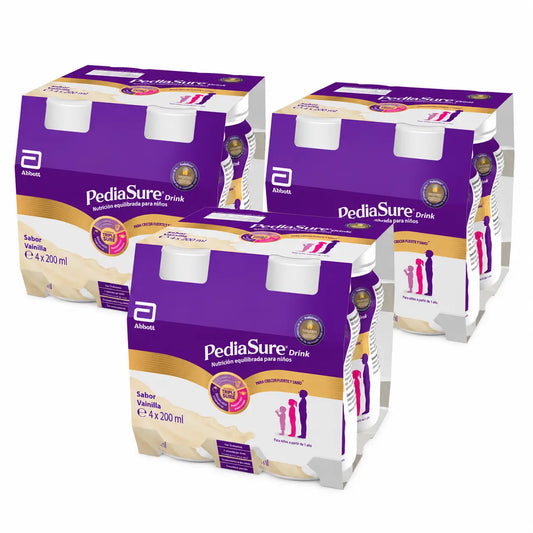 Pediasure Drink Vanilla Children, 4 bouteilles x 220 ml Pack 3