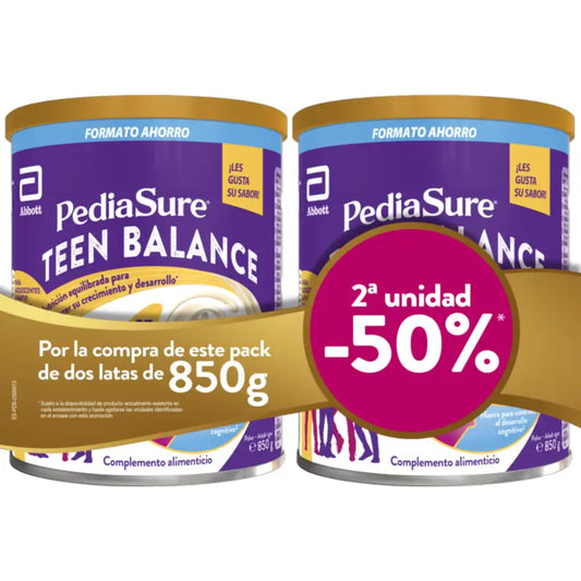 Pack Pediasure Teen Balance à la vanille 2 x 850 g