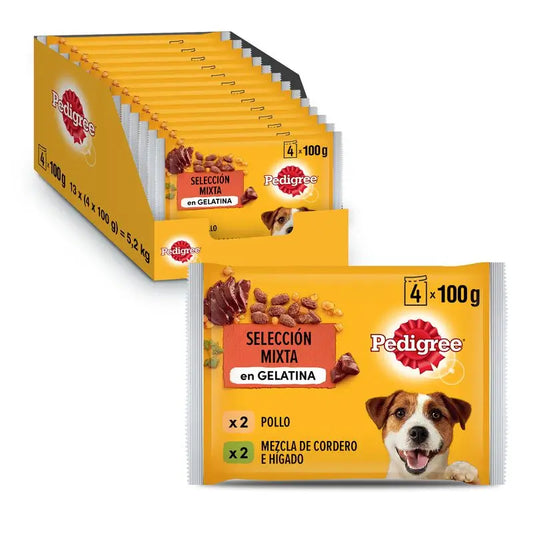 Pedigree Sachets 4Pack Poulet & Agneau 13X4X100