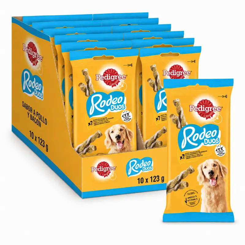 Pedigree Rodeo Duo Bacon & Poulet 10X123Gr