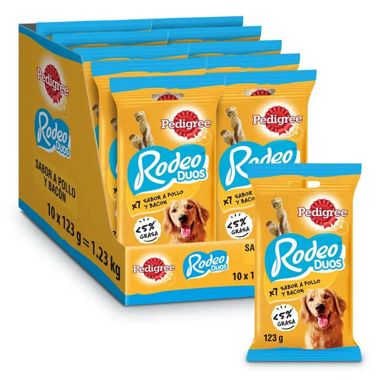 Pedigree Rodeo Duo Bacon & Poulet 10X123Gr
