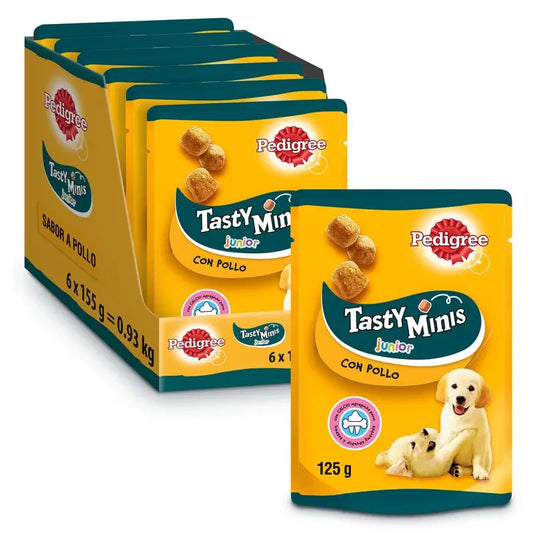 Pedigree Tasty Mini Junior Poulet 6X125Gr