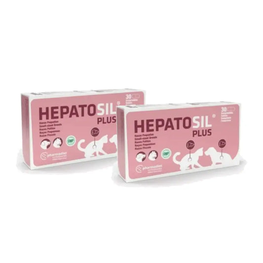 Pharmadiet Hepatosil Plus pour petites races, lot de 2 x 30 comprimés