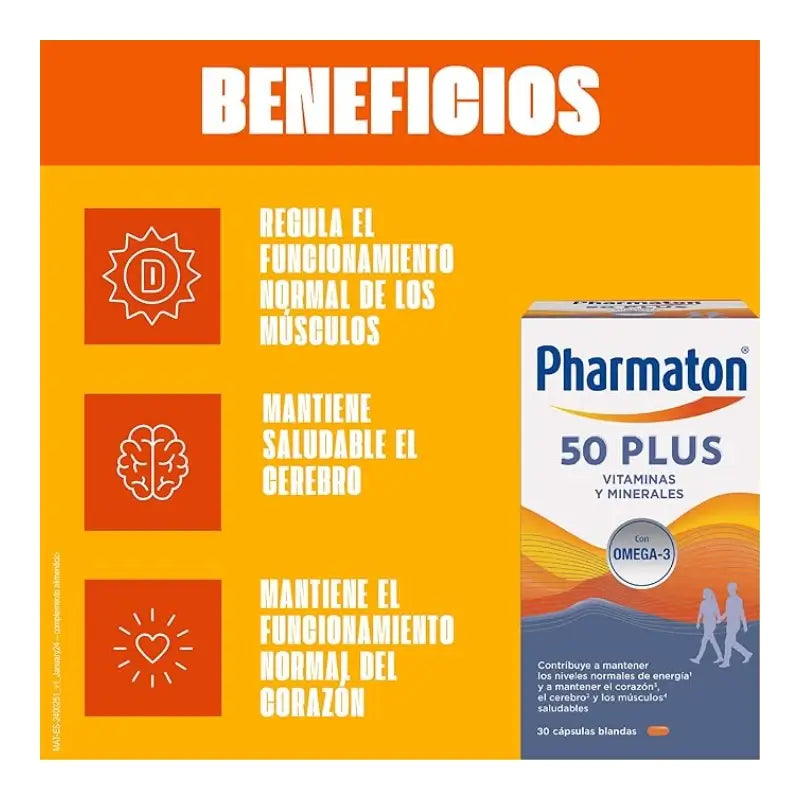 Pharmaton 50 Plus 30 gélules