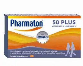 Pharmaton 50 Plus 30 capsules