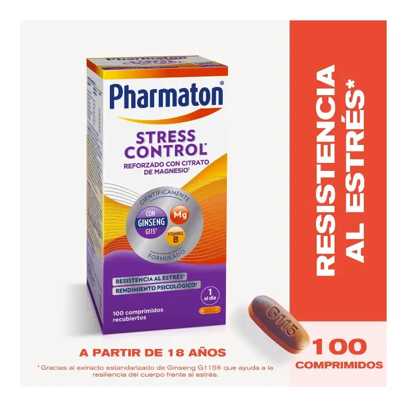 Pharmaton Stress Control Multivitamin, 100 comprimés