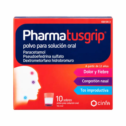Pharmatusgrip 10 sachets Solution orale en poudre