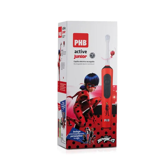 Brosse à dents électrique rechargeable PHB Active Junior Rouge