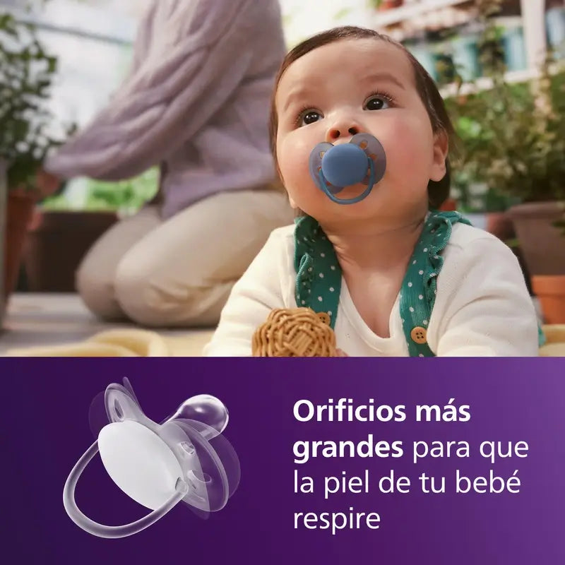 Philips Avent 2 tétines ultra douces 6-18m neutre