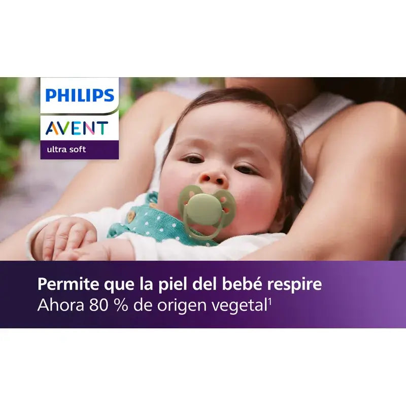 Philips Avent 2 tétines ultra douces 6-18m neutre
