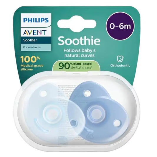 Philips Avent Soothie Soothing 2 sucettes 0-6m bébé garçon