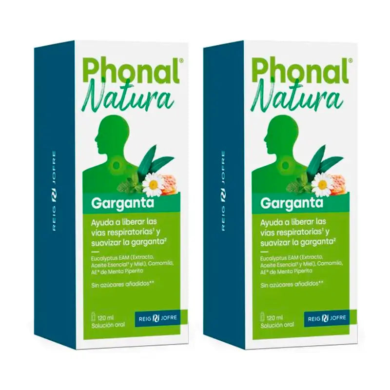 Phonal Natura Throat Duplo, 2 x 120 ml