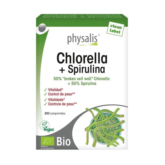 Physalis Chlorella + Spirulina , 200 tablets