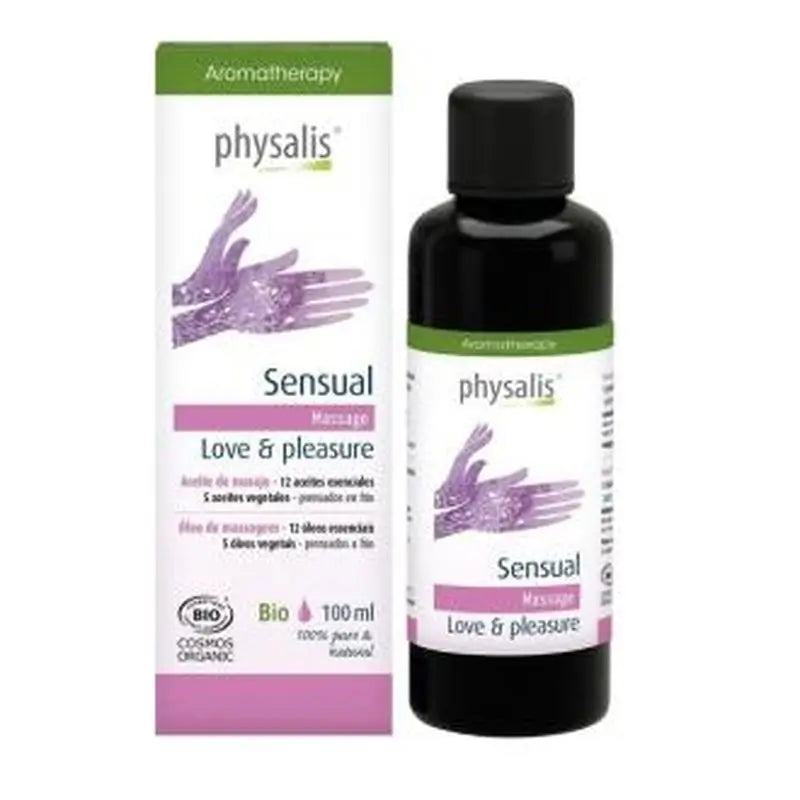 Physalis Sensual Love & Pleasure Massage Oil 100Ml. Bio