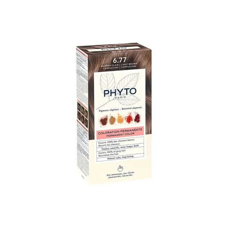PHYTO Phytocolor 6.77 permanent colouring light brown cappuccino shade