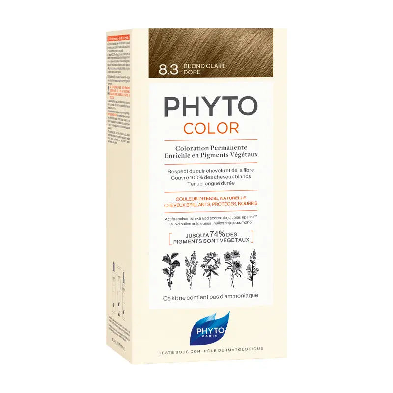 PHYTO Phytocolor 8.3 permanent colouring light golden blonde shade