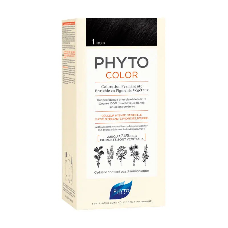 Phyto Phytocolor 1 Permanent Colouring Black Shade