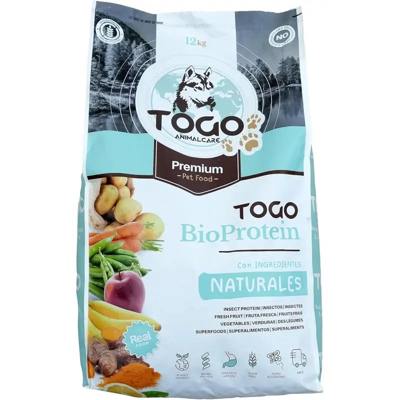 Togo Aliment végétarien naturel sans céréales pour chiens, 12 kg