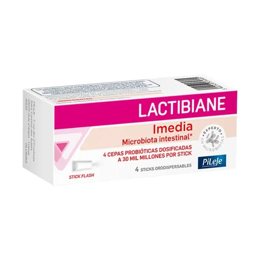 Pileje Lactibiane Imedia 4 bâtonnets