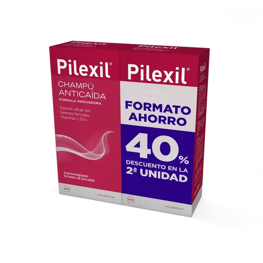 Pilexil Duplo Anti-Hair Loss Shampoo 500Ml 2nd Unit 40% Discount