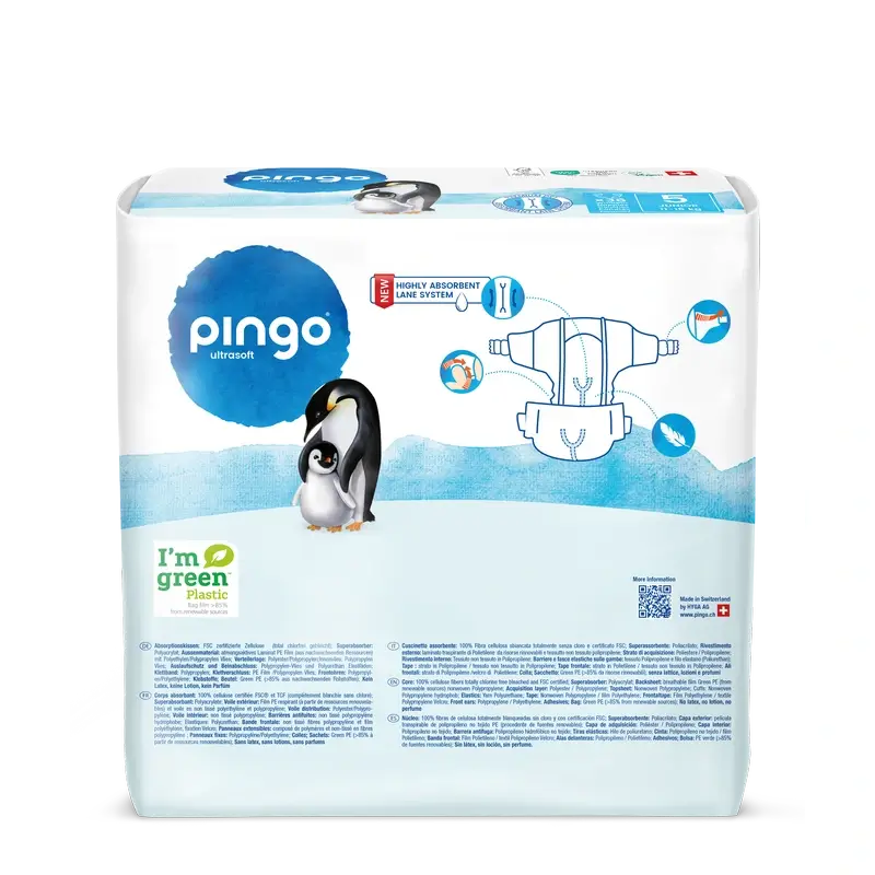 Couches écologiques Pingo Taille 5 (11-16 Kg), 36 pcs.
