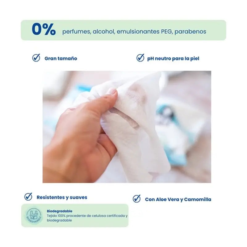 Lingettes biodégradables Pingo, 80
