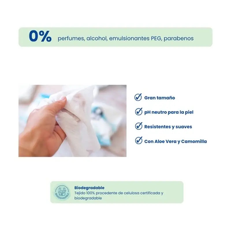 Lingettes biodégradables Pingo, 80
