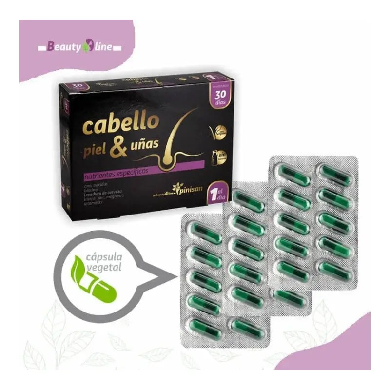 Pinisan Cheveux, Peau et Ongles, 30 gélules