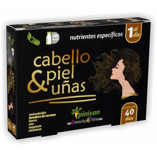 Pinisan Cheveux, Peau et Ongles, 40 Capsules