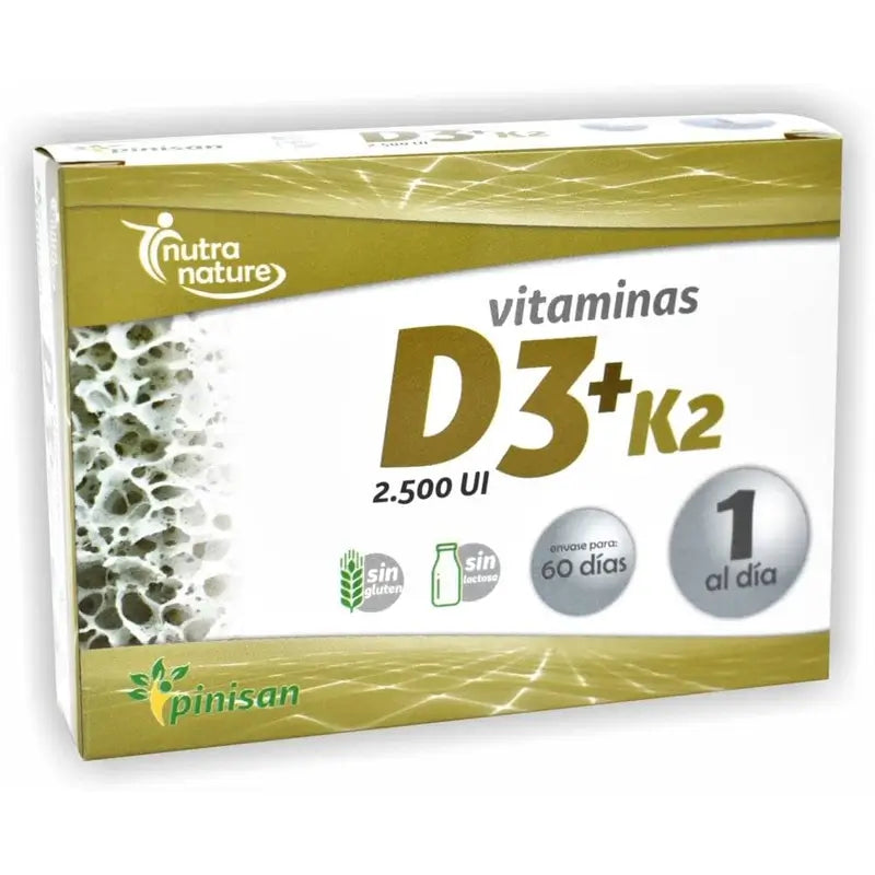Pinisan D3+K2 Nutranature , 60 gélules