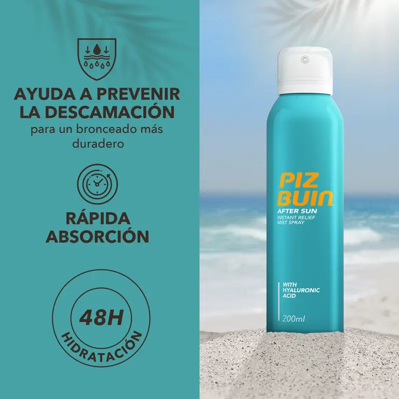Piz Buin Spray Après-Soleil Express à l'Acide Hyaluronique, 200 ml