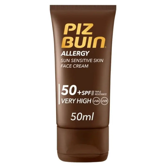 Piz Buin Allergy Facial Sunscreen SPF 50 Sensitive Skin, 50 ml