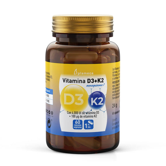Plameca Vitamine D3 + K2, 60 gélules